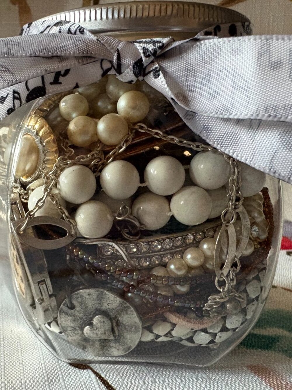 Mystery Vintage Costume Jewelry Jar "Opera"